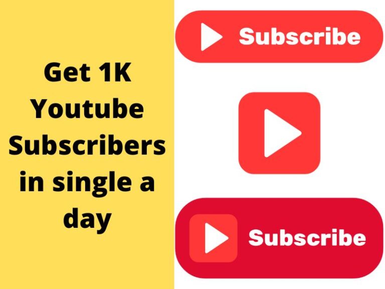 how to get 1k subscribers in youtube