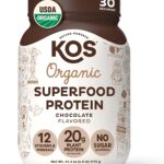 KOS Plant Based Protein Powder, Chocolate USDA Organic
